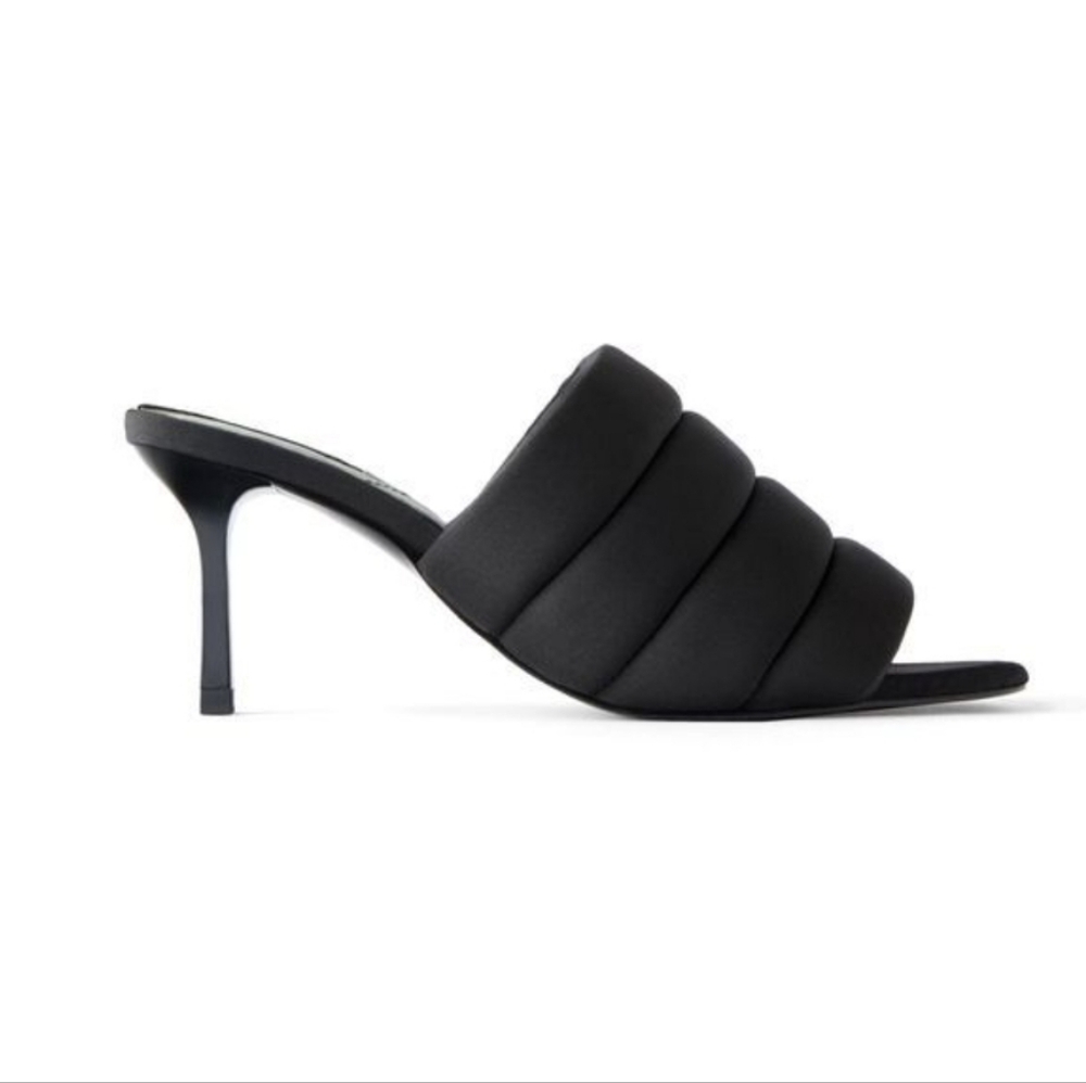 Zara Puffer Quilted Heels